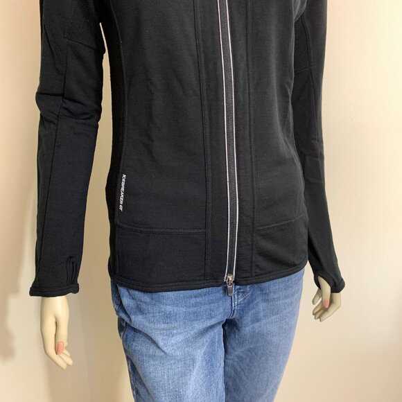 ICEBREAKER GT 260 midweight 98 merino spandex zip pockets full zip Hood jacket S - Picture 5 of 15